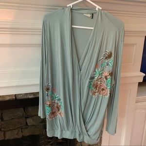 Anthropologie Beaded Shirt